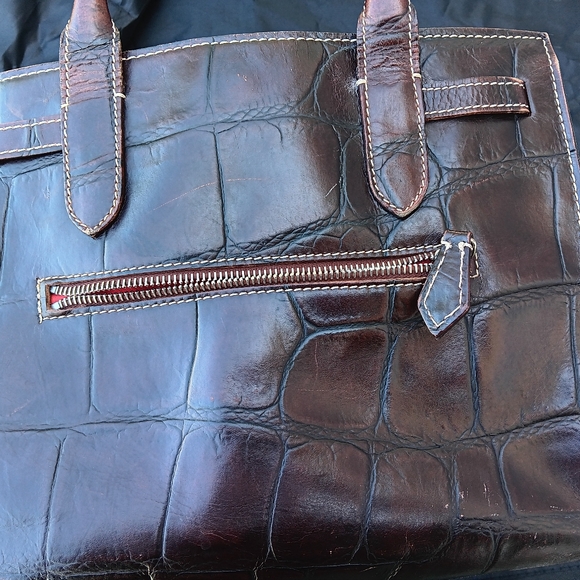 Dooney and bourke croc tassel tote - Picture 7 of 9